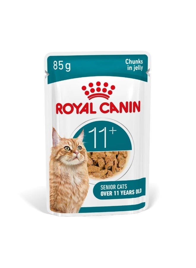 ROYAL CANIN Feline Health Nutrition Ageing 11+ Jelly (Wet Food - Pouches) 12x85g - Image 2